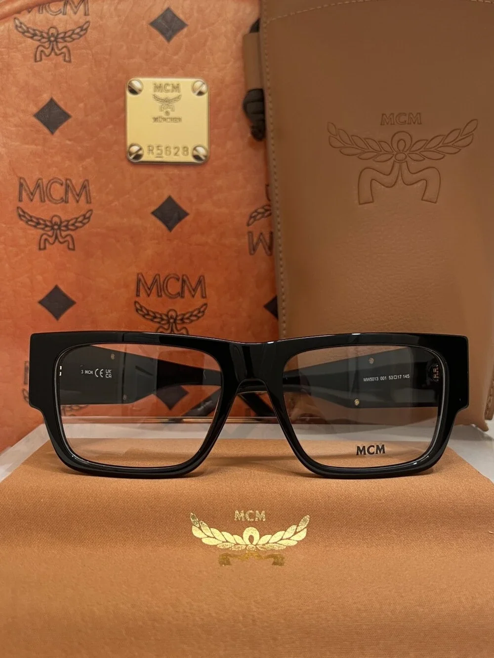 MCM MWS013 001 Black Square MCM Eyeglasses Frames
